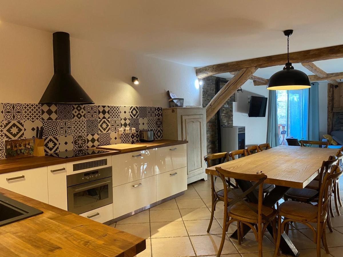 La Grange Auguste Avec Sauna Jacuzzi Venosc Bagian luar foto